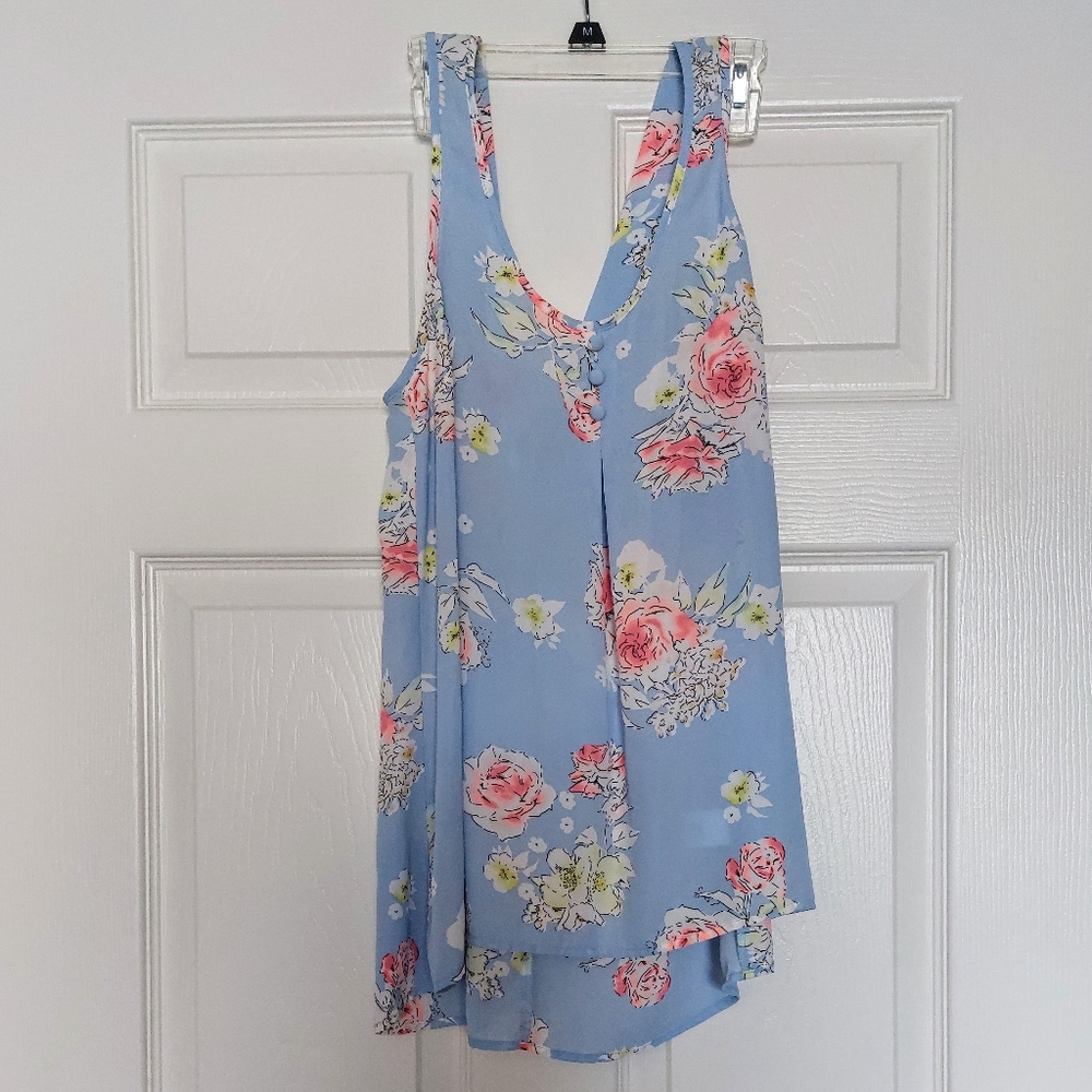 Candie's Bow Back Floral Tank NWT